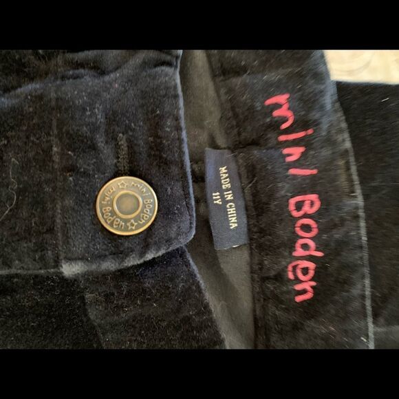 Mini Boden Pants Big Girls Black Skinny Leg Velvety Feel Size 11 Youth - Picture 5 of 5